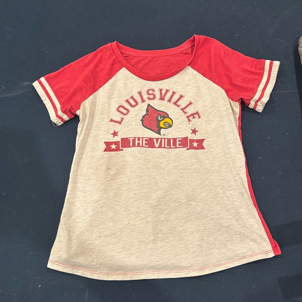 Louisville cardinals shirt  size medium women’s